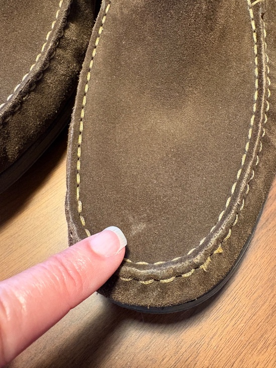 Mephisto brown suede loafers / driving shoes - size 12